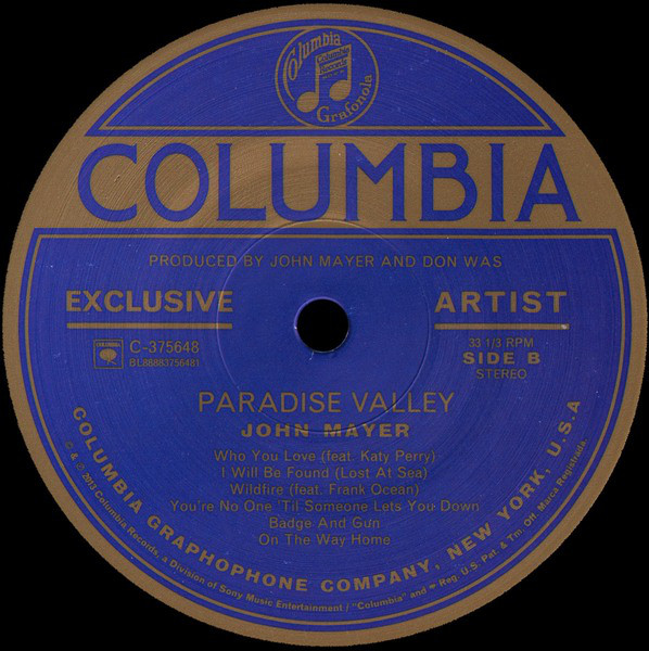 John Mayer - Paradise Valley (88883 75648 1)