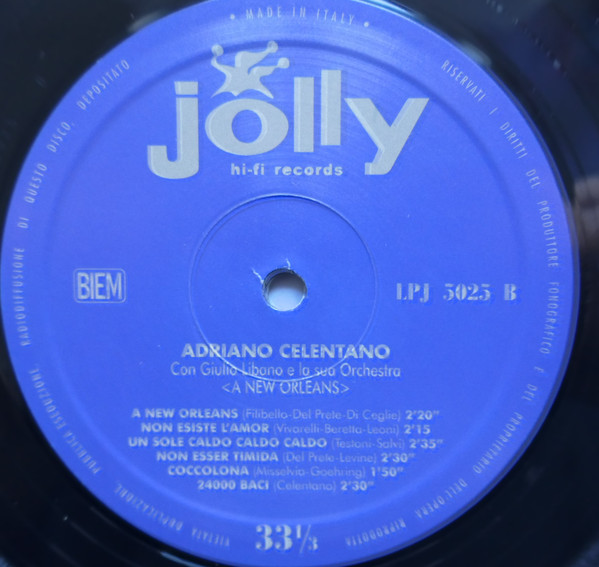 Adriano Celentano - A New Orleans (LPJ 5025)