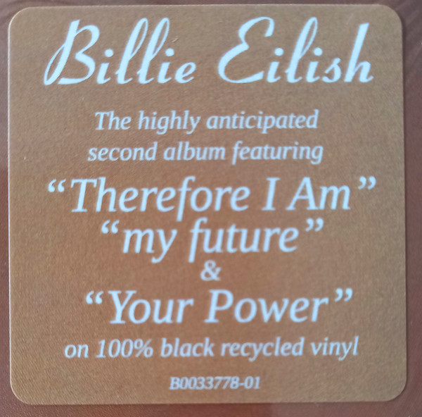 Billie Eilish - Happier Than Ever (B0033778-01)