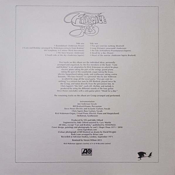 Yes - Fragile [Green Vinyl] [Steven Wilson Stereo Remix] (0081227813505)