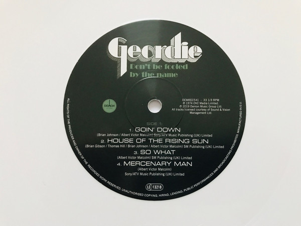 Geordie - Don't Be Fooled By The Name [White Vinyl] (DEMREC541)