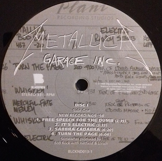 Metallica - Garage Inc. (BLCKND013-1)