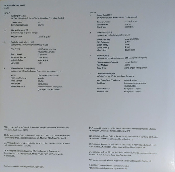 Various Artists - Blue Note Re:imagined II (2022) (0602445382392)