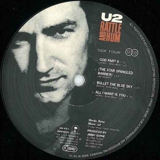 U2 - Rattle And Hum (842 299-1)
