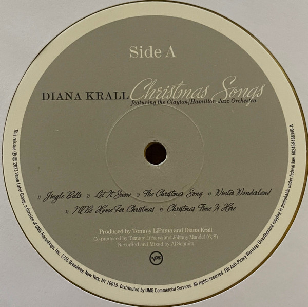 Diana Krall Featuring The Clayton/Hamilton Jazz Orchestra - Christmas Songs [Gold Vinyl] (602458488340)