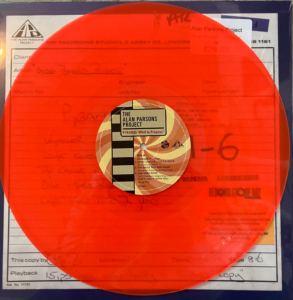 The Alan Parsons Project - Pyramid “Work In Progress” [Orange Vinyl] (COOKLP842XXX)