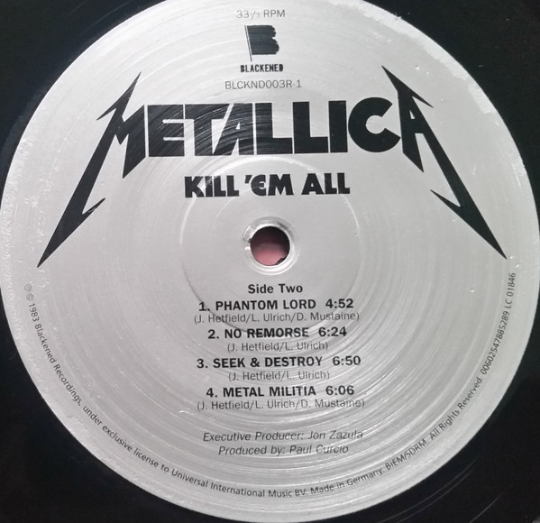 Metallica - Kill 'Em All (00602547885289)