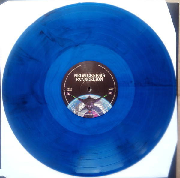 OST - Shiro Sagisu - Neon Genesis Evangelion [Blue Translucent w/ Black Swirl] (19658812821)
