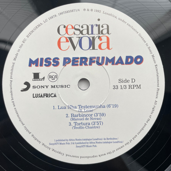 Cesaria Evora - Miss Perfumado (0190758538716)