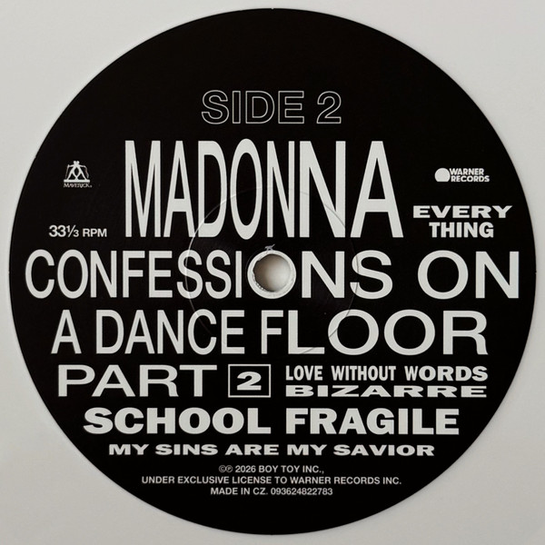 Madonna - Confessions II [Limited Edition White Vinyl] (0093624822448)