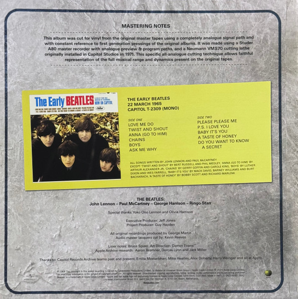The Beatles - The Early Beatles [US Version] (602468019862)