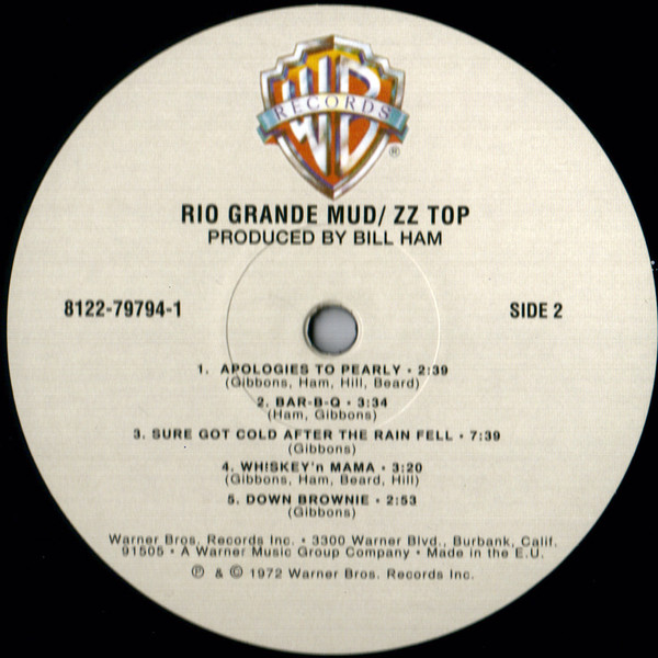 ZZ Top - Rio Grande Mud (8122-79794-1)
