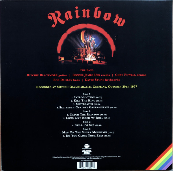 Rainbow - Live In Munich 1977 (RCV005LP)