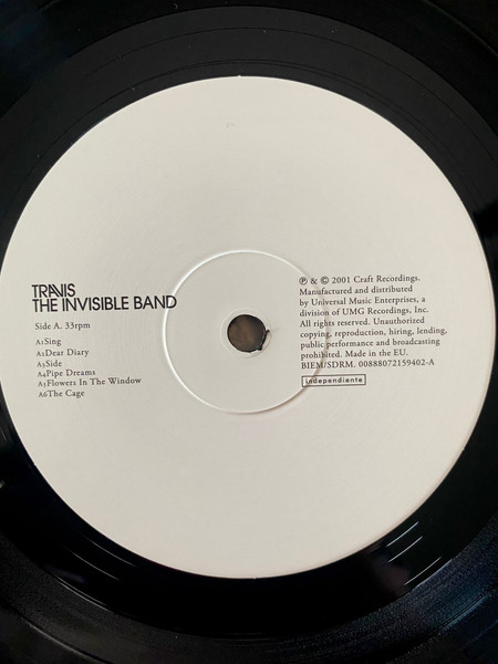 Travis - The Invisible Band (00888072159402)