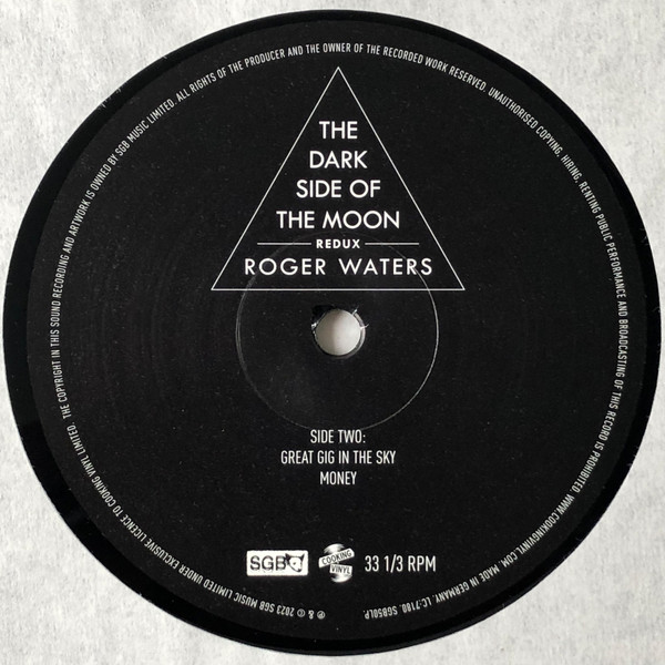 Roger Waters - The Dark Side Of The Moon Redux [Black Vinyl] (0711297395716)