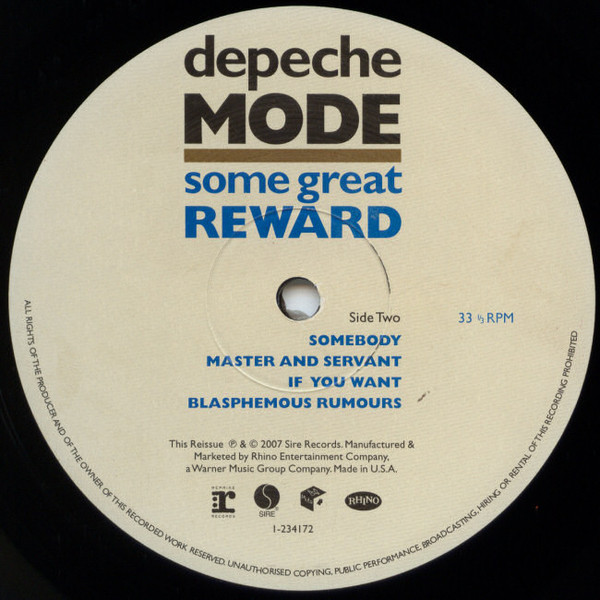 Depeche Mode - Some Great Reward (1-234172)