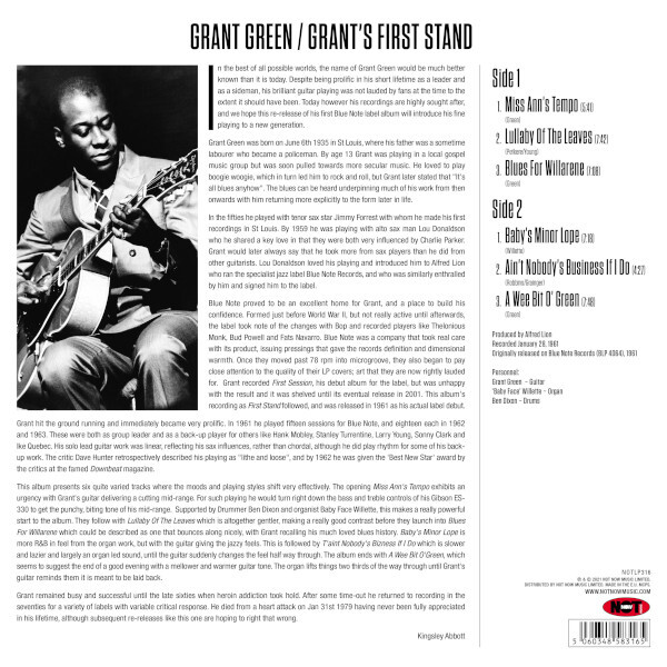 Grant Green - Grant's First Stand (NOTLP316)