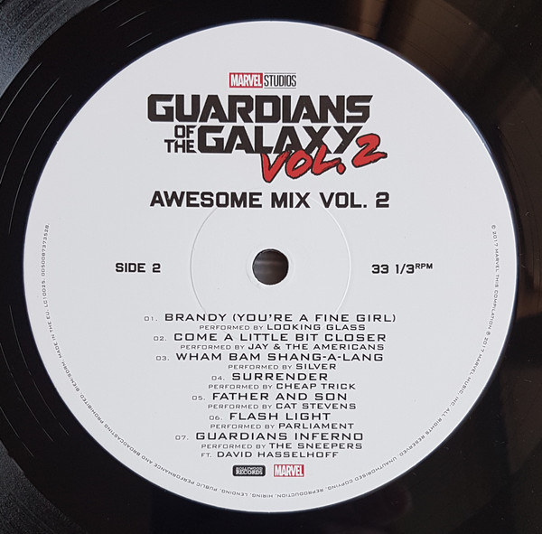 OST - Guardians Of The Galaxy Vol. 2 Awesome Mix Vol. 2 [Original Motion Picture Soundtrack] (0050087373528)