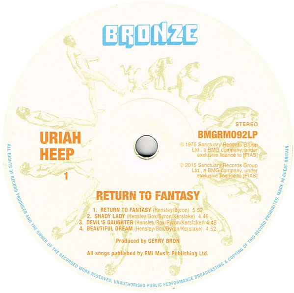 Uriah Heep - Return To Fantasy (BMGRM092LP)