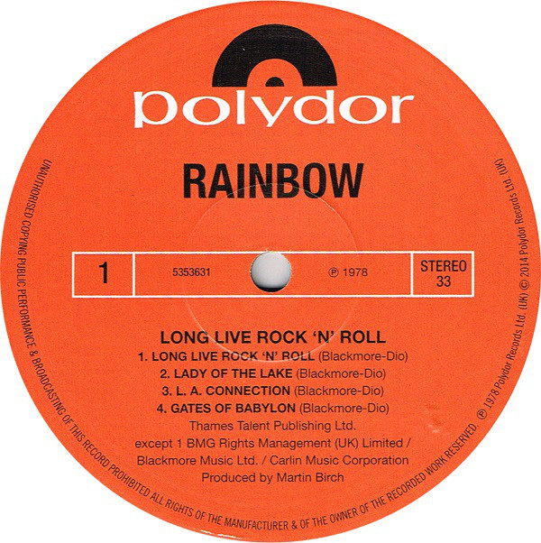 Rainbow - Long Live Rock 'N' Roll (5353631)