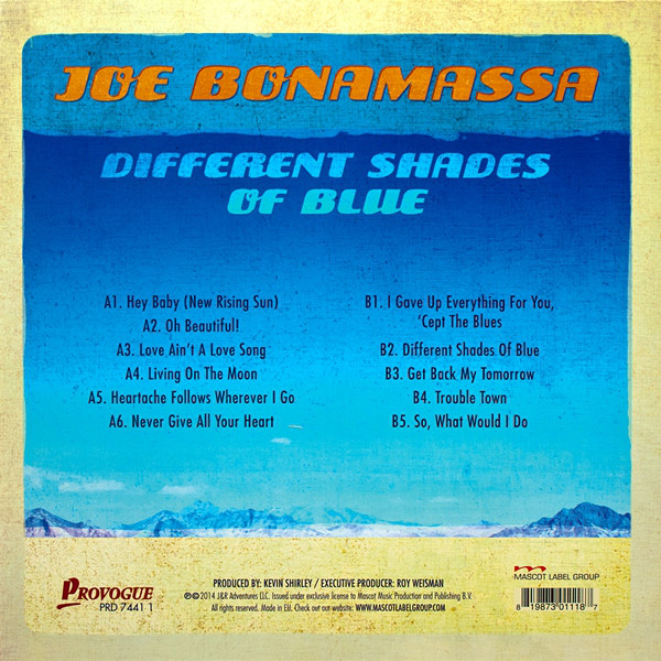 Joe Bonamassa - Different Shades Of Blue (PRD 7441 1)
