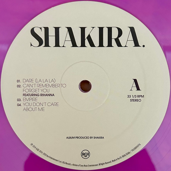 Shakira - Shakira. [Pink & Purple Vinyl] (196588845918)