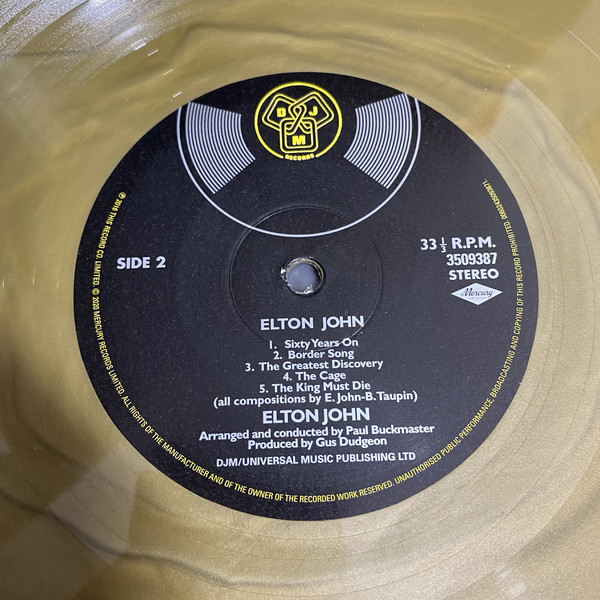 Elton John - Elton John [50th Anniversary Edition] [Gold Vinyl] (00602435093871)