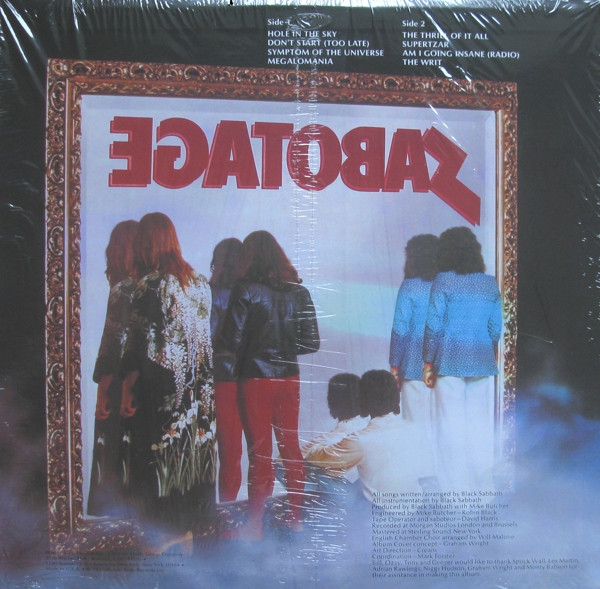 Black Sabbath - Sabotage (R1 2822)