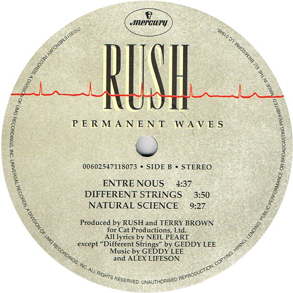 Rush - Permanent Waves (00602547118073)