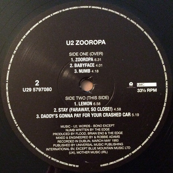 U2 - Zooropa (U292018)