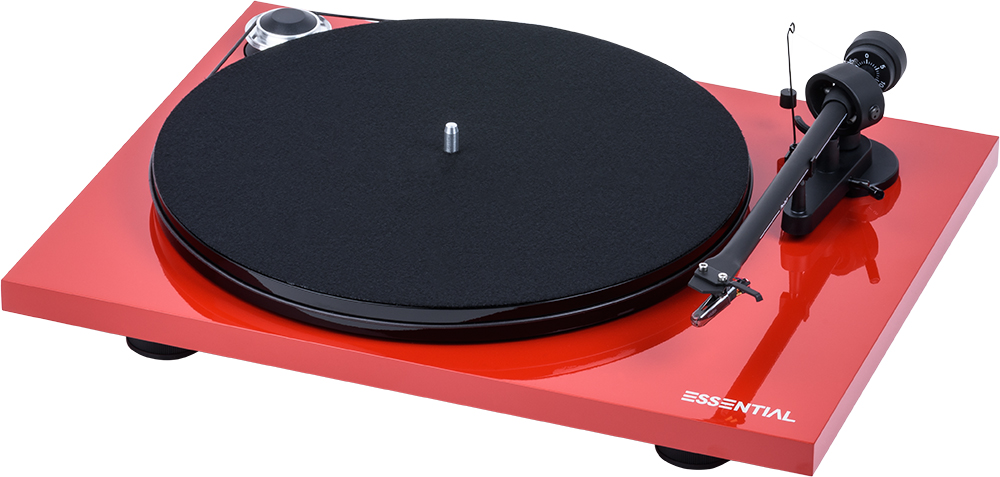 Pro-Ject Essential III Phono (Ortofon OM 10) piano red