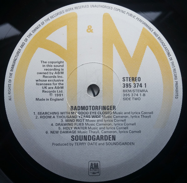 Soundgarden - Badmotorfinger (395 374-1)