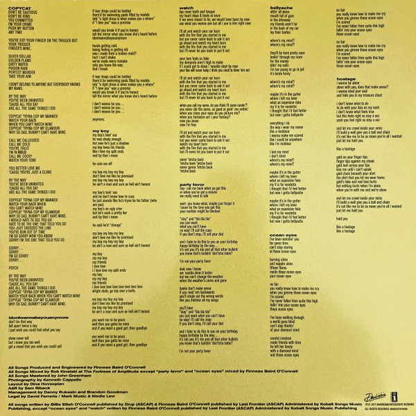 Billie Eilish - Dont Smile At Me [Red Vinyl] (602557919486)