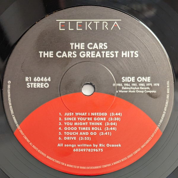 The Cars - The Cars Greatest Hits (603497829675)