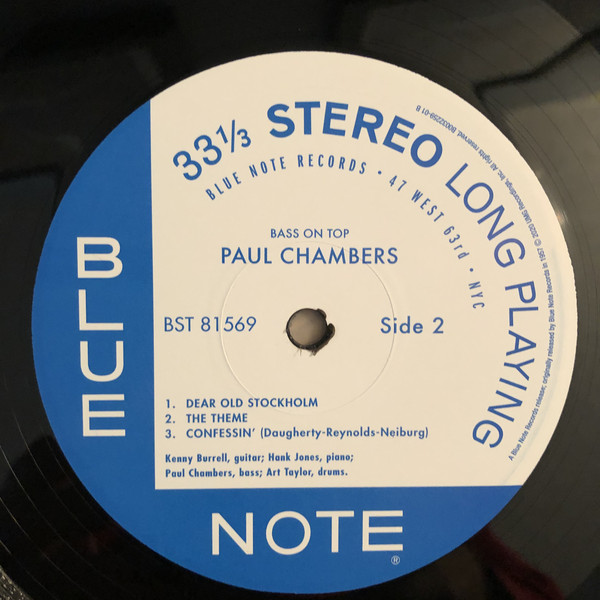 Paul Chambers Quartet - Bass On Top [Blue Note Tone Poet] (B0032259-01)