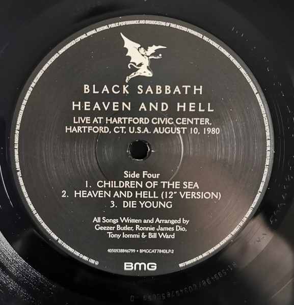 Black Sabbath - Heaven And Hell (BMGCAT784DLP)
