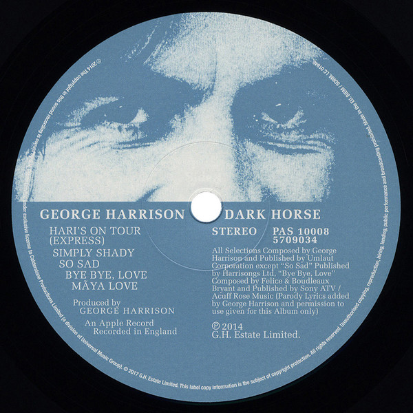 George Harrison - Dark Horse (PAS 10008)