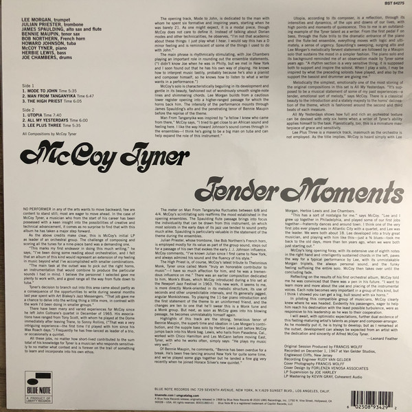 McCoy Tyner - Tender Moments [Blue Note Tone Poet] (B0032110-01)