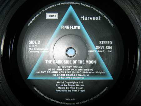 Pink Floyd - The Dark Side Of The Moon (SHVL 804) [EU]
