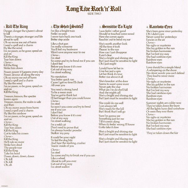 Rainbow - Long Live Rock 'N' Roll (5353631)