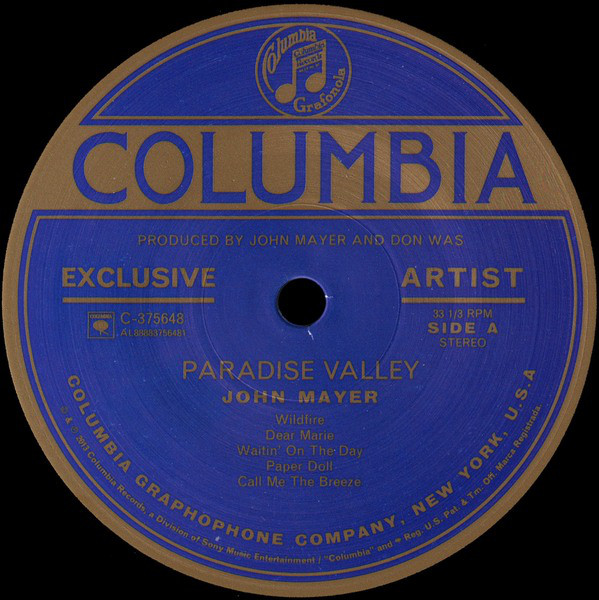 John Mayer - Paradise Valley (88883 75648 1)