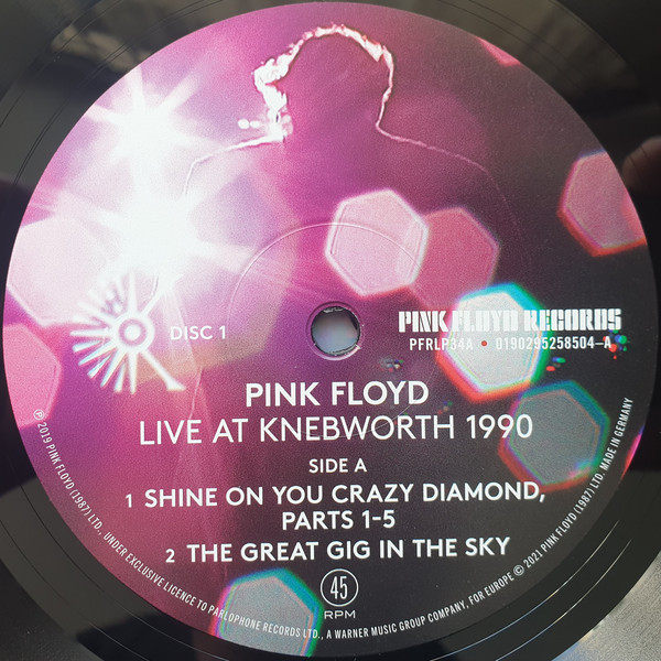 Pink Floyd - Live At Knebworth 1990 (PFRLP34)