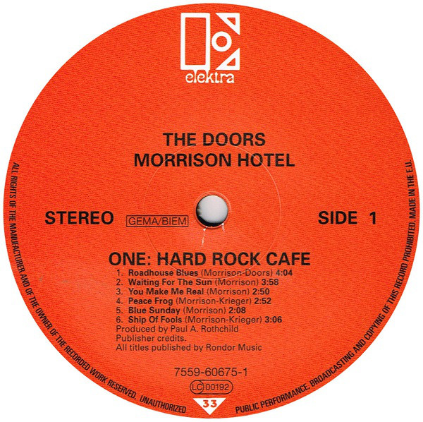 The Doors - Morrison Hotel (7559-60675-1)