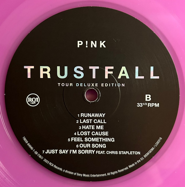 P!NK - Trustfall (Tour Deluxe Edition) [Pink and Purple Vinyl](19658-84946-1)