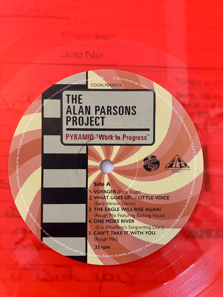 The Alan Parsons Project - Pyramid “Work In Progress” [Orange Vinyl] (COOKLP842XXX)