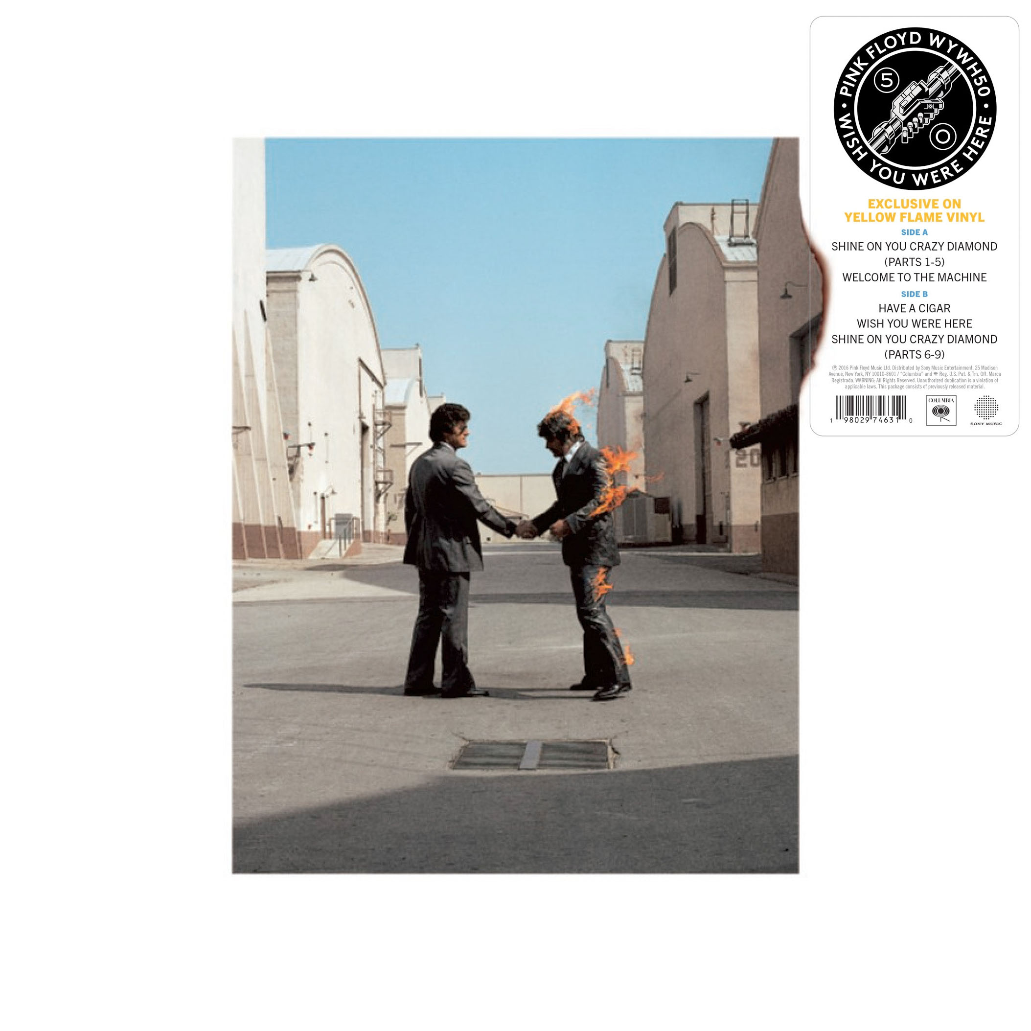 Pink Floyd - Wish You Were Here [Yellow Flame Vinyl] (198029746310)