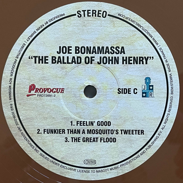 Joe Bonamassa - The Ballad Of John Henry [Brown Vinyl] (PRD 72691-2)