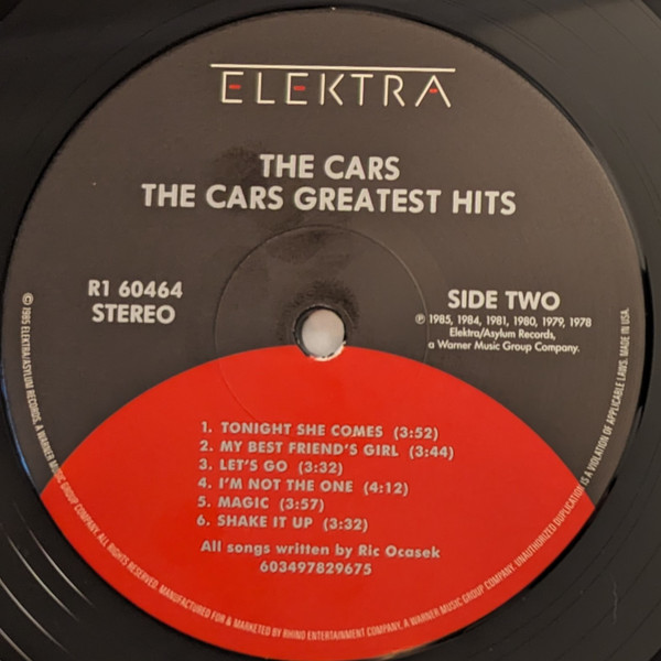 The Cars - The Cars Greatest Hits (603497829675)