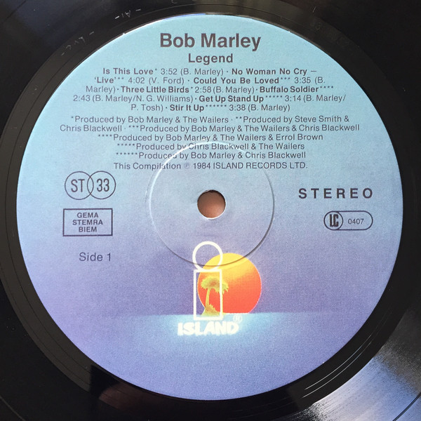 Bob Marley and The Wailers - Legend (0 600753 030523)