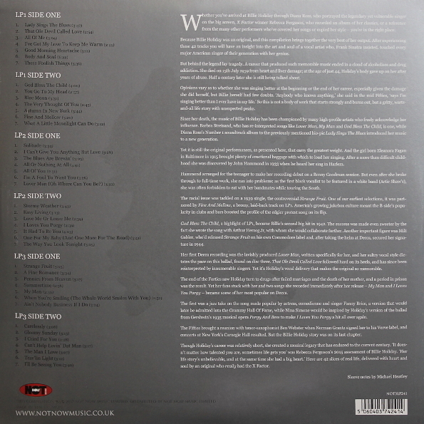 Billie Holiday - The Platinum Collection [White Vinyl] (NOT3LP241)